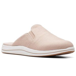 Clarks Breeze Shore Taupe Canvas Mule